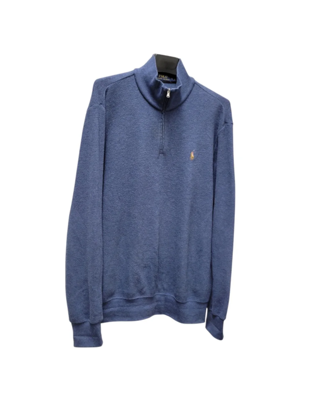 Polo Ralph Lauren Vintage Men Quarter-Zip Long-Sleeves Pullover Sweatshirt Large